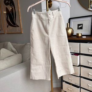 Zara perforated faux leather culottes
